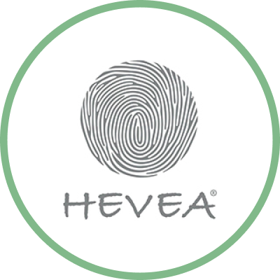 Logo de la marque Hevea® sur la marketplace éthique et durable Shopetic