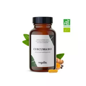 Image produit Curcuma bio gingembre & poivre noir 200 gélules sur Shopetic