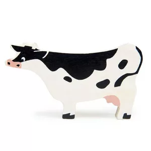 Image produit Figurine en bois Animaux de la ferme Vache 11cm  - Jouets en bois sur Shopetic