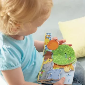 Image produit Livre de bébé  Les amis du zoo - Livre en bois sur Shopetic