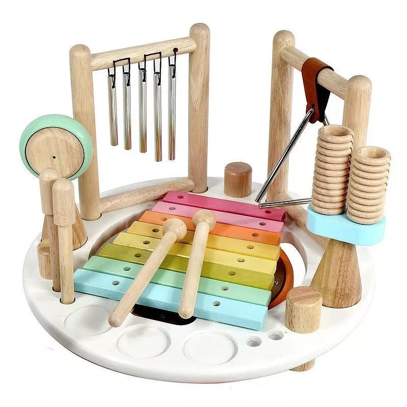 Jouets en bois Table musicale Pastel - Porteur en bois - I'm Toy