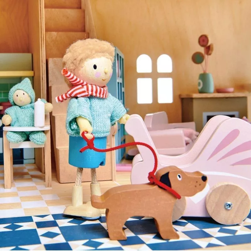 Jeu en bois pour poupée, set nurserie