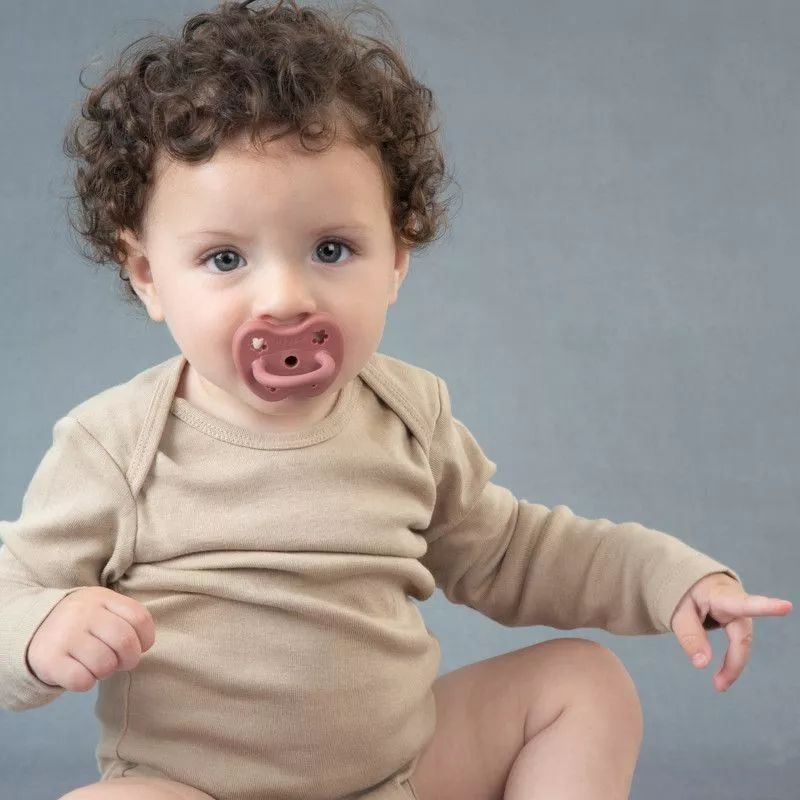 Sucette Tétine Ortho 0-3 mois Caoutchouc naturel Hevea® Canard Bleu bébé, Tétines  bébés